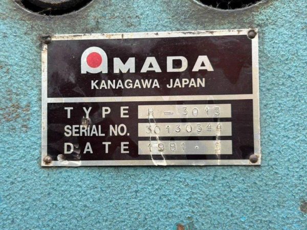 MÁY Cắt AMADA H-3013 30130344 1981