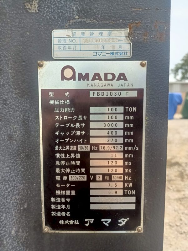 Máy Chấn Amada FBD1030F - Hình ảnh 16
