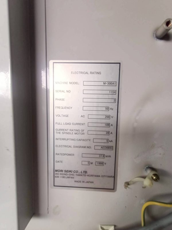 Máy Phay CNC Mori Seiki M-300A1 (S/N: 1154) - Hình ảnh 13