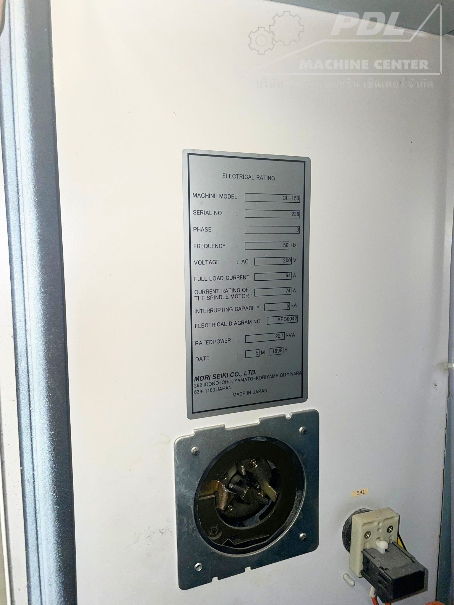 749 Lathe Mori Seiki CL-150 236 1998 - Image 7