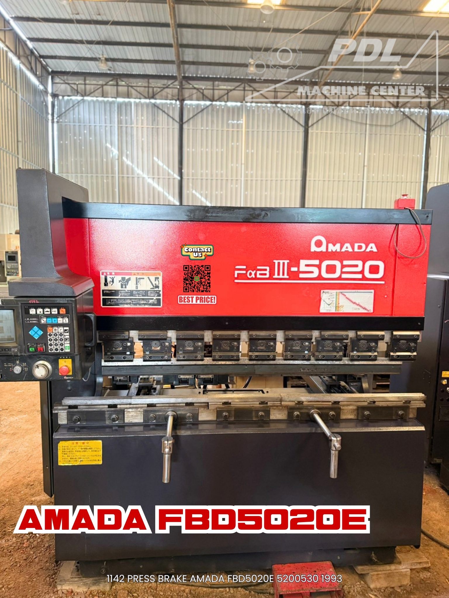 1142 Press Brake Amada FBD5020E 5200530 1993